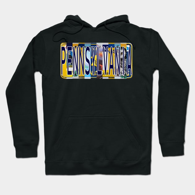 Pennsylvania License Plates Hoodie by stermitkermit